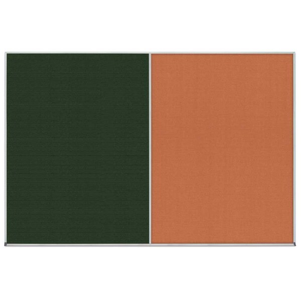 United Visual Products Enclosed Corkboard, 1 Door, 18"x24", 4" Fra, UV3407-BRONZE-CORK UV3407-BRONZE-CORK - main